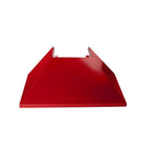 ZLINE 48 in. Ducted Satin Stainless Steel Wall Mount Range Hood with Red Gloss Shell (8654RG-48)