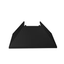 ZLINE 48 in. Ducted Satin Stainless Steel Wall Mount Range Hood with Black Matte Shell (8654BLM-48)