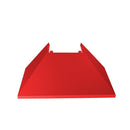 ZLINE 48 in. Ducted Satin Stainless Steel Wall Mount Range Hood with Red Matte Shell (8654RM-48)