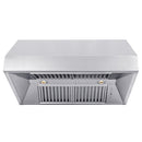 ZLINE 36 in. Satin Stainless Steel Convertible Vent Under Cabinet Range Hood (8685S-36) under.