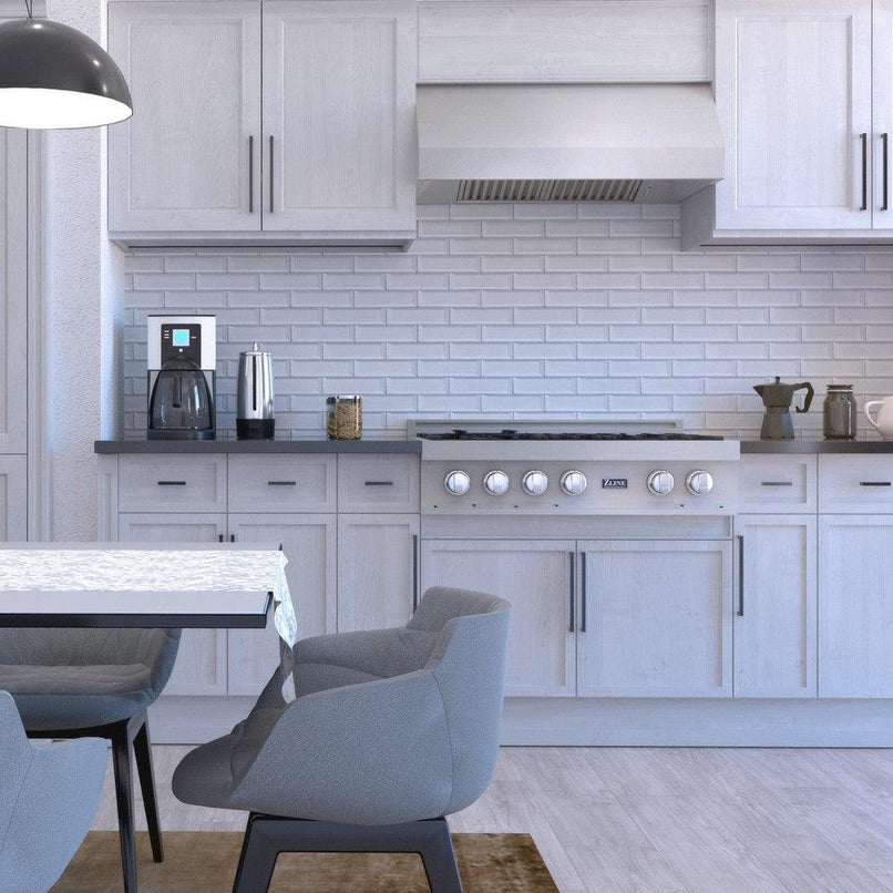 ZLINE 36 in. Satin Stainless Steel Convertible Vent Under Cabinet Range Hood (8685S-36) under.