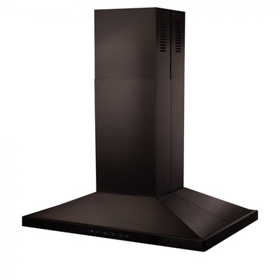 ZLINE 36 in. Convertible Vent Island Mount Range Hood in Black Stainless Steel (BSGL2iN-36)