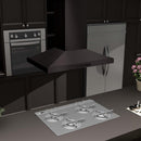 ZLINE 48 in. Convertible Vent Island Mount Range Hood in Black Stainless Steel (BSGL2iN-48)