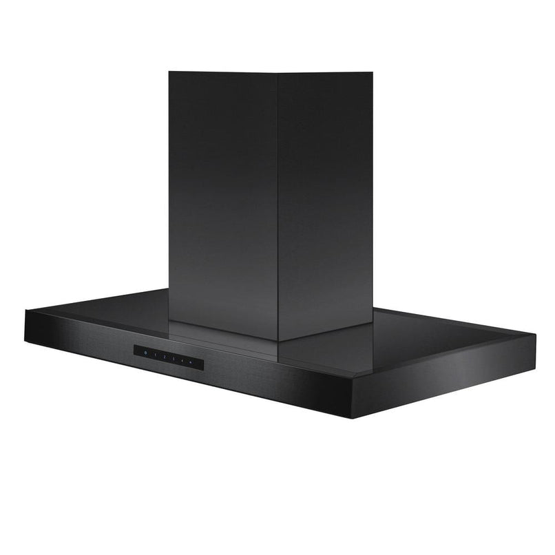 ZLINE 36 in. Convertible Island Mount Range Hood in Black Stainless Steel (BSKE2iN-36)