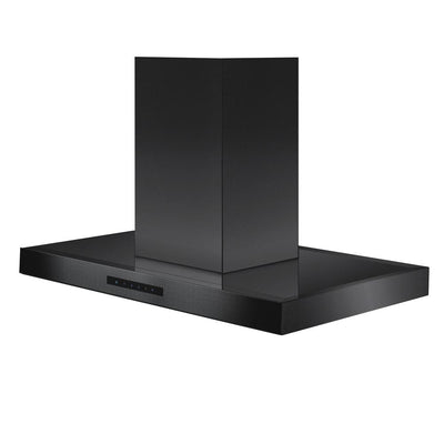 ZLINE 36 in. Convertible Island Mount Range Hood in Black Stainless Steel (BSKE2iN-36)