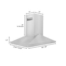 ZLINE 30 in. Convertible Vent Island Mount Range Hood in Stainless Steel (GL1i-30)
