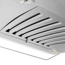 ZLINE 30 in. Convertible Vent Island Mount Range Hood in Stainless Steel and Glass (GL14i-30)