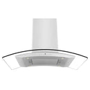 ZLINE 36 in. Convertible Vent Island Mount Range Hood in Stainless Steel and Glass (GL14i-36)
