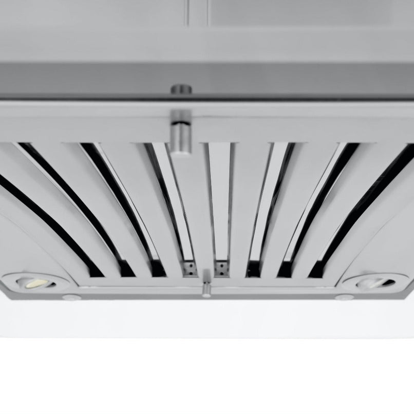 ZLINE 30 in. Convertible Vent Island Mount Range Hood in Stainless Steel and Glass (GL9i-30)