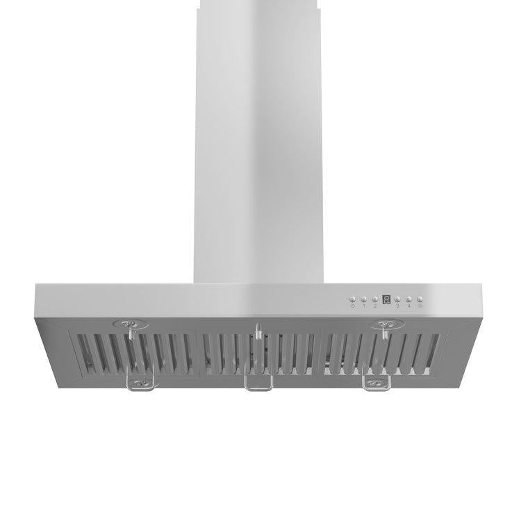 ZLINE 30 in. Convertible Vent Island Mount Range Hood in Stainless Steel (KE2i-30)