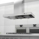 ZLINE 36 in. Convertible Vent Island Mount Range Hood in Stainless Steel (KE2i-36)