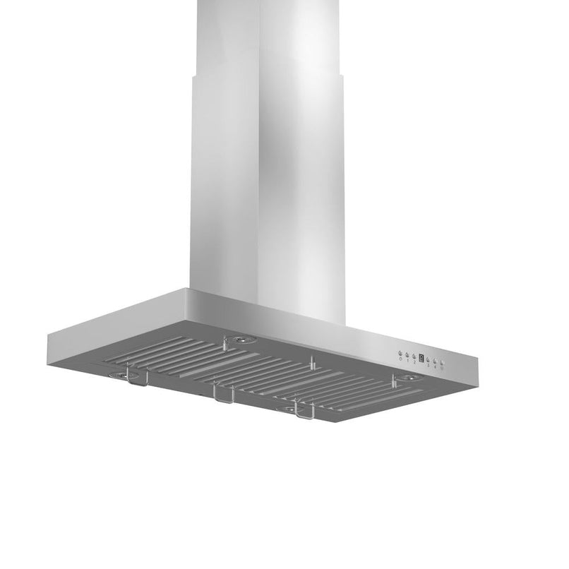 ZLINE 30 in. Convertible Vent Island Mount Range Hood in Stainless Steel (KE2i-30)
