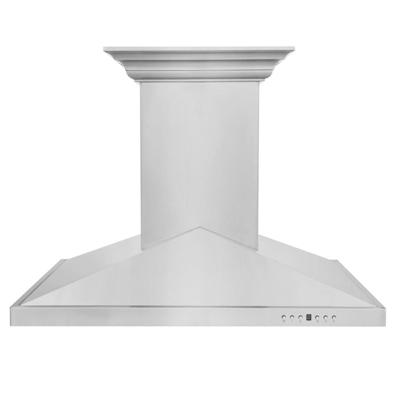 ZLINE 30 in. CrownSound™ Ducted Vent Island Mount Range Hood in Stainless Steel with Built-in Bluetooth Speakers (GL1iCRN-BT-30)