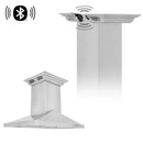 ZLINE 30 in. CrownSound™ Ducted Vent Island Mount Range Hood in Stainless Steel with Built-in Bluetooth Speakers (GL1iCRN-BT-30)