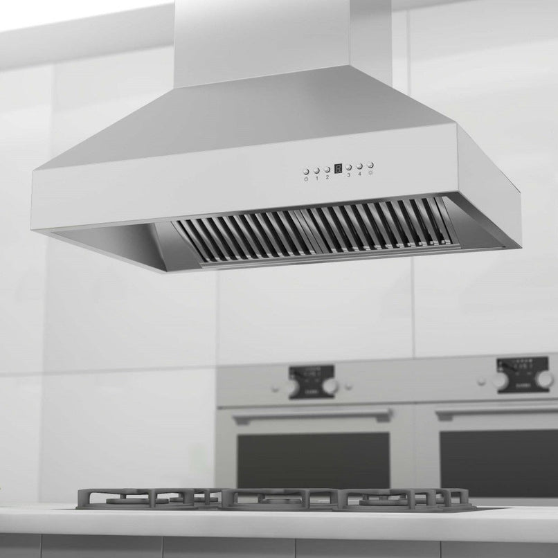 ZLINE 42 in. Ducted Island Mount Range Hood in Outdoor Approved Stainless Steel (697i-304-42)