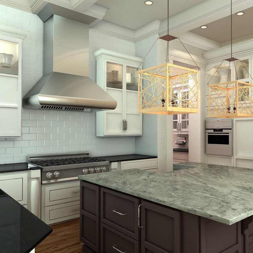 ZLINE 48 in. Professional Convertible Vent Wall Mount Range Hood in Stainless Steel (587-48)