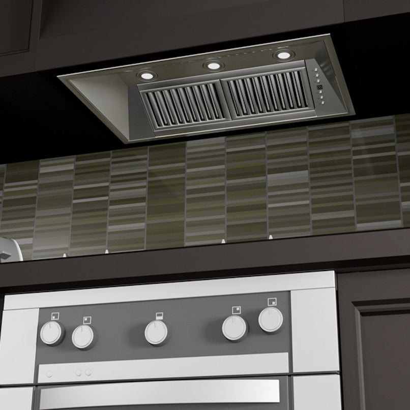 ZLINE 34 in. Ducted Wall Mount Range Hood Insert in Outdoor Approved Stainless Steel (721-304-34)