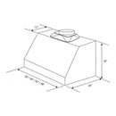 ZLINE 48 in. Convertible Vent Under Cabinet Range Hood in Stainless Steel (523-48)