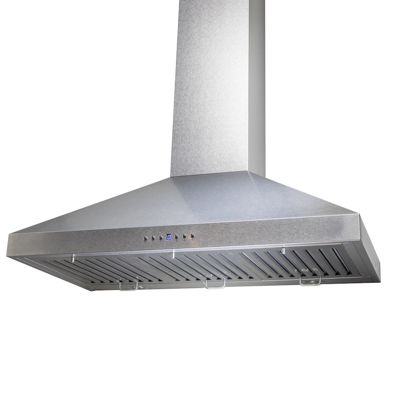 ZLINE 30 in. Convertible Vent Wall Mount Range Hood in Satin Stainless Steel (8KL3S-30) side, under.
