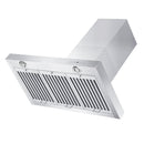 ZLINE 36 in. Convertible Vent Wall Mount Range Hood in Stainless Steel (KE-36) side, under.
