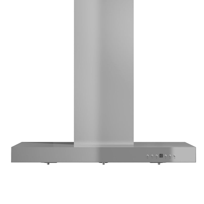ZLINE 36 in. Convertible Vent Wall Mount Range Hood in Stainless Steel with Crown Molding (KECRN-36) front.
