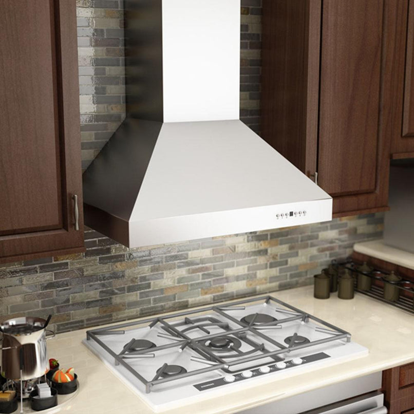 ZLINE 36 in. Professional Ducted Wall Mount Range Hood in Stainless Steel (667-36)