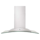 ZLINE 36 in. Convertible Vent Wall Mount Range Hood in Stainless Steel and Glass (KN-36)