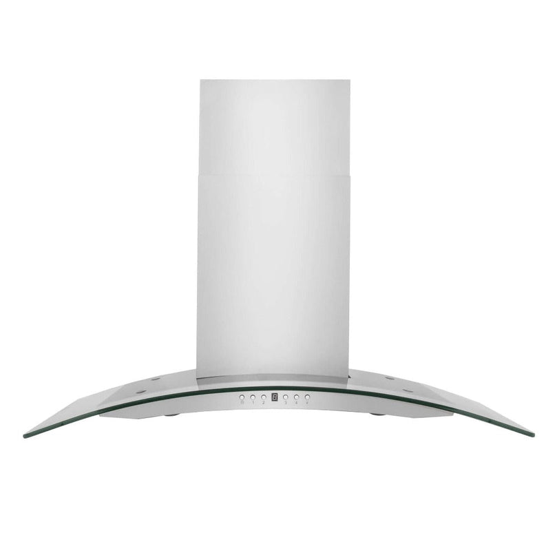ZLINE 30 in. Convertible Vent Wall Mount Range Hood in Stainless Steel and Glass (KN4-30)