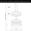 ZLINE 30 in. Convertible Vent Wall Mount Range Hood in Stainless Steel and Glass (KN4-30)