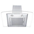 ZLINE 30 in. Convertible Vent Wall Mount Range Hood in Stainless Steel and Glass (KZ-30)
