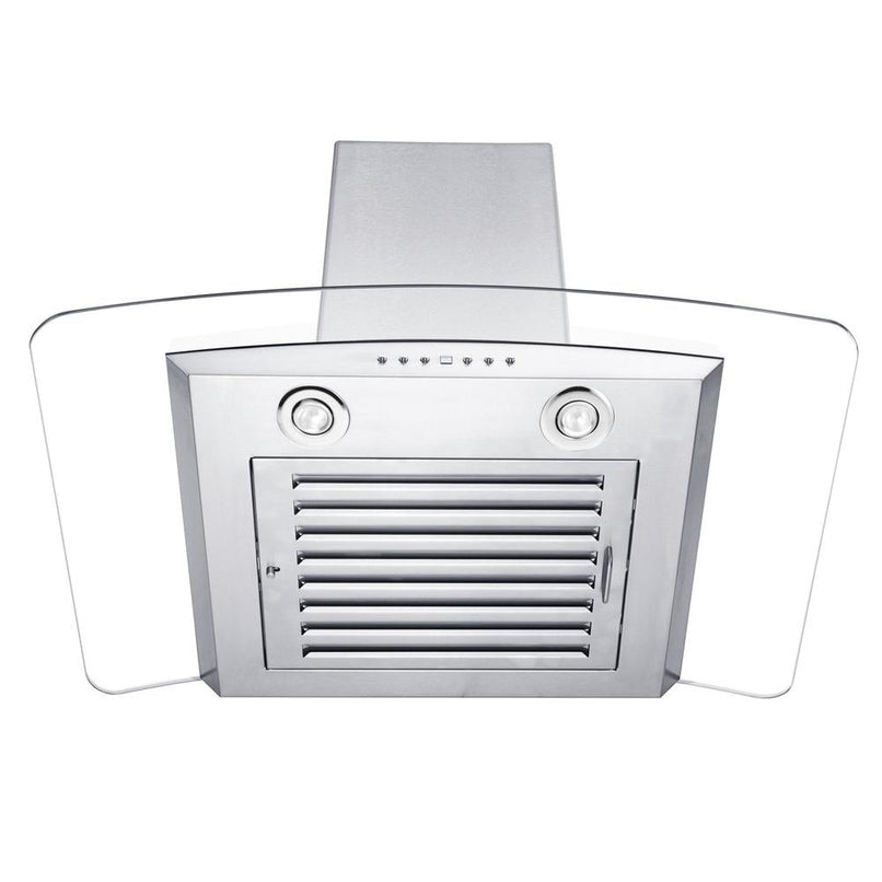 ZLINE 30 in. Convertible Vent Wall Mount Range Hood in Stainless Steel and Glass (KZ-30)