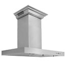 ZLINE 30 in. CrownSound™ Ducted Vent Wall Mount Range Hood in Stainless Steel with Built-in Bluetooth Speakers (KECRN-BT-30) side, under.