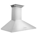 ZLINE 42 in. CrownSound™ Ducted Vent Wall Mount Range Hood in Stainless Steel with Built-in Bluetooth Speakers (KL2CRN-BT-42)