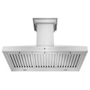 ZLINE 36 in. CrownSound™ Ducted Vent Wall Mount Range Hood in Stainless Steel with Built-in Bluetooth Speakers (KL3CRN-BT-36)