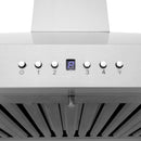 ZLINE 36 in. CrownSound™ Ducted Vent Wall Mount Range Hood in Stainless Steel with Built-in Bluetooth Speakers (KL3CRN-BT-36)