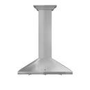 ZLINE 48 in. Convertible Vent Wall Mount Range Hood in Stainless Steel with Crown Molding (KL2CRN-48)