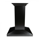 ZLINE 30 in. Convertible Vent Wooden Island Mount Range Hood in Black (KBiCC-30)