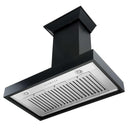 ZLINE 30 in. Convertible Vent Wooden Wall Mount Range Hood in Black (KBCC-30)