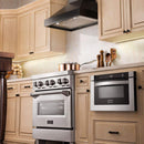 ZLINE 30 in. Convertible Vent Wooden Wall Mount Range Hood in Black (KBCC-30)