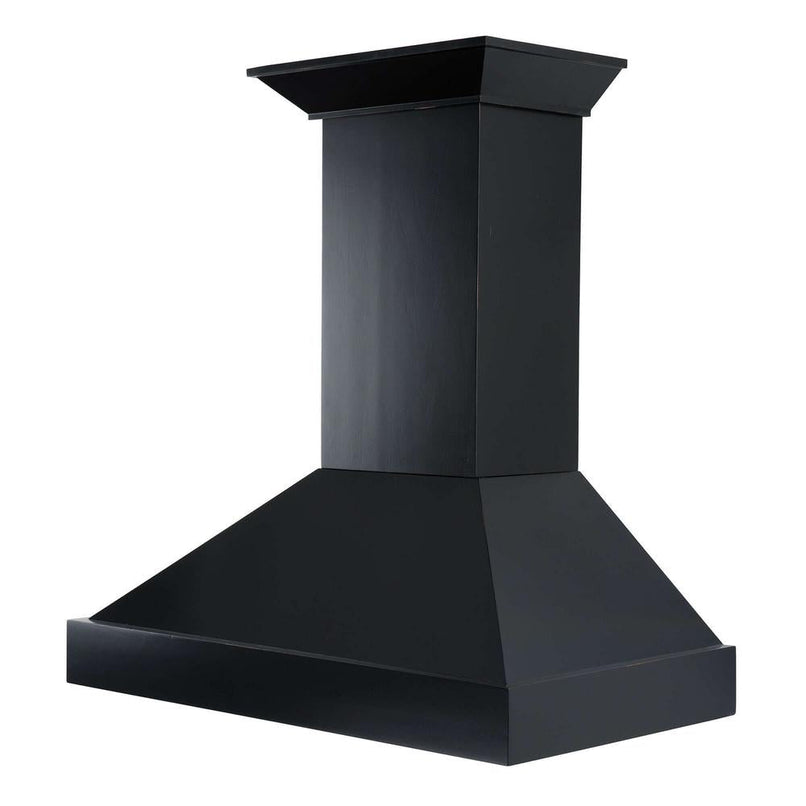 ZLINE 30 in. Convertible Vent Wooden Wall Mount Range Hood in Black (KBCC-30)