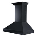 ZLINE 36 in. Convertible Vent Wooden Wall Mount Range Hood in Black (KBCC-36)