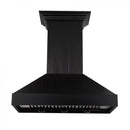 ZLINE 30 in. Wooden Convertible Vent Wall Mount Range Hood in Black (KPCC-30)