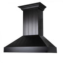 ZLINE 30 in. Wooden Convertible Vent Wall Mount Range Hood in Black (KPCC-30)