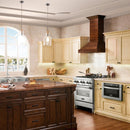 ZLINE 30 in. Convertible Vent Wooden Wall Mount Range Hood in Walnut (KBRR-30)