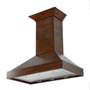 ZLINE 36 in. Convertible Vent Wooden Wall Mount Range Hood in Walnut (KBRR-36)
